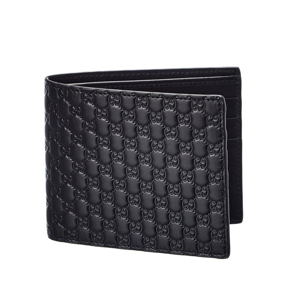Gucci Embossed Leather Bifold Wallet